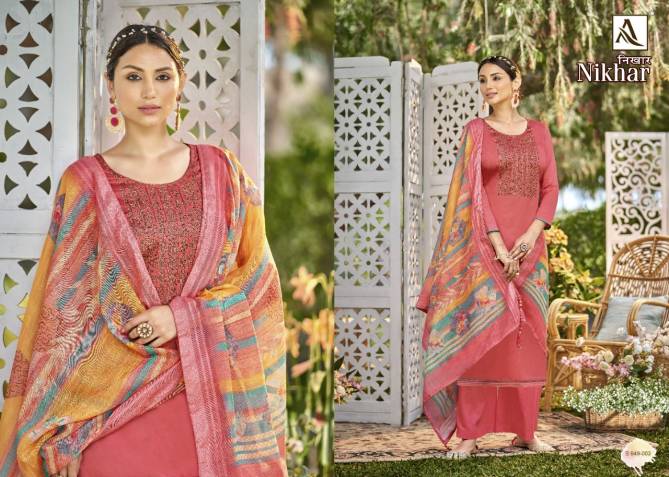 Alok Nikhar 2 New Latest Designer Regular Wear Jam Cotton Dress Material Collection